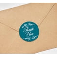 thumbnail image 4 of Darling Souvenir Round 1.6 Inches Swirl Border Thank You Teal Blue Stickers Non Customized Gift-45 Pcs, 4 of 4