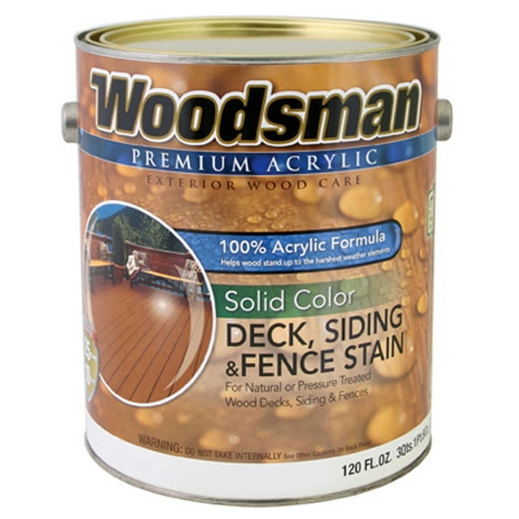 EasyCare ADS27-GL Woodsman Deck, Siding & Fence Stain, Acrylic, Solid, Rustic Brown, 1 Gallon - Quantity 2