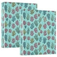 thumbnail image 2 of Three Ring Binder Cute Colorful Coral 1.5 Inch Round Binder D-Rings for Office Supplies and More, 2 of 10