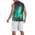 thumbnail image 2 of Naloa Northern Lights 2 Basketball Jersey Reversible Men's Mesh Athletic Sports Shirts Training Practice S-4XL3X-Large, 2 of 6