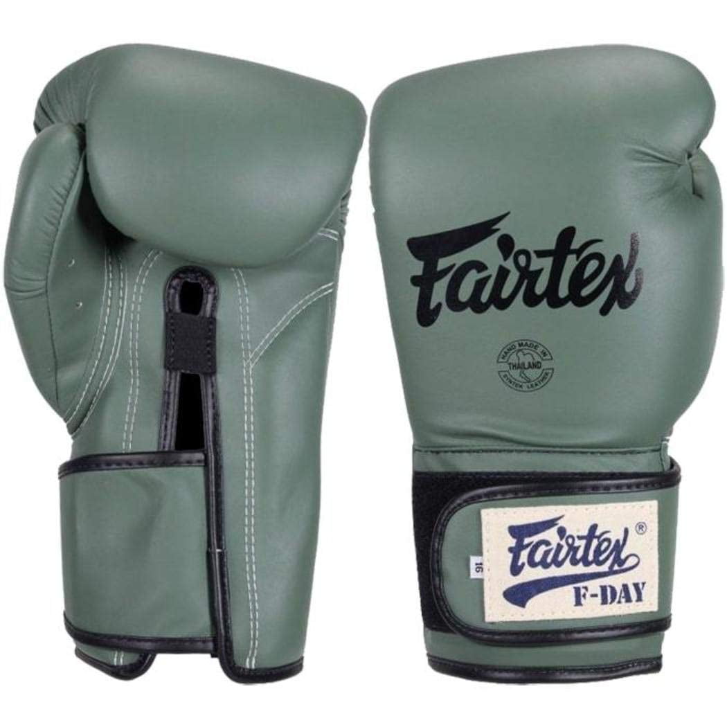 Fairtex Boxing Gloves Bgv11 F-Day Green Army 