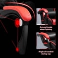 thumbnail image 5 of Xinwanna Gaming Chair with Bluetooth Speakers and LED Lights, High Back Video Game Massage Chair 360° Swivel Height Adjustable Recliner with Footrest & Headrest Lumbar Support Pillows (Black & Red), 5 of 7