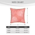 thumbnail image 4 of ZNDUO Pink Rose Line Throw Pillows, Throw Pillows for Couch-Indoor Decorative Pillows,16"x16", 4 of 8