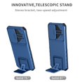 thumbnail image 2 of JTCASES for Samsung Galaxy A53 Case, Sliding Camera Cover & Foldable Kickstand Shockproof Corners Anti-fall Rugged Anti-slip PC TPU Heavy Duty Protective Hybitd Shell - Blue, 2 of 12