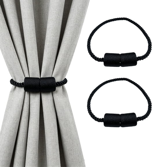 XQWJWLA 2 Pack Strong Curtain Tiebacks Outdoor Elegant Decorative Tie Backs Modern Rope Tiebacks for Drapes Window Curtain Holdbacks for Draperies
