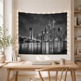 thumbnail image 5 of Photograph City Skyline With At Night, Mystical Fantasy for Space Lovers, Galaxy Room Decor Room Accent, Housewarming Gift, Tapestry Wall Hanging for Bedroom and Dorm, 5 of 7
