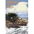 thumbnail image 2 of Art.com Monterey Coast, Ca View of Cypress Trees, c.2009 Art Print by Lantern Press, 24" x 36", 2 of 4