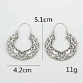 thumbnail image 6 of K-KED Fashion Hollow Out 925 Silver Hoop Earrings for Women Wedding Party Jewelry-Silver, 6 of 6