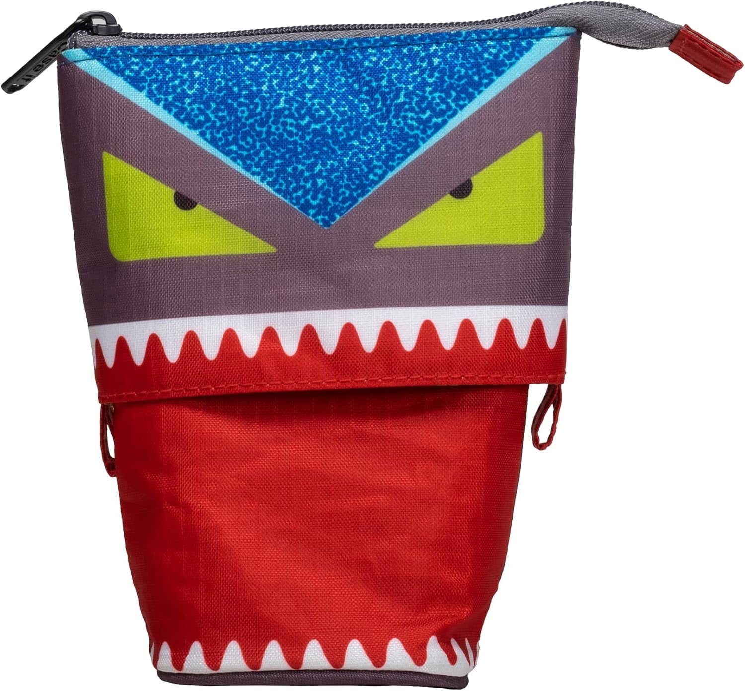 Case-it PLP-36-ME Monster Eye Pop-Up Zipper Pencil Cup, 2 x 5.5 x 7 Inches, Grey, PLP-36-ME-GRY