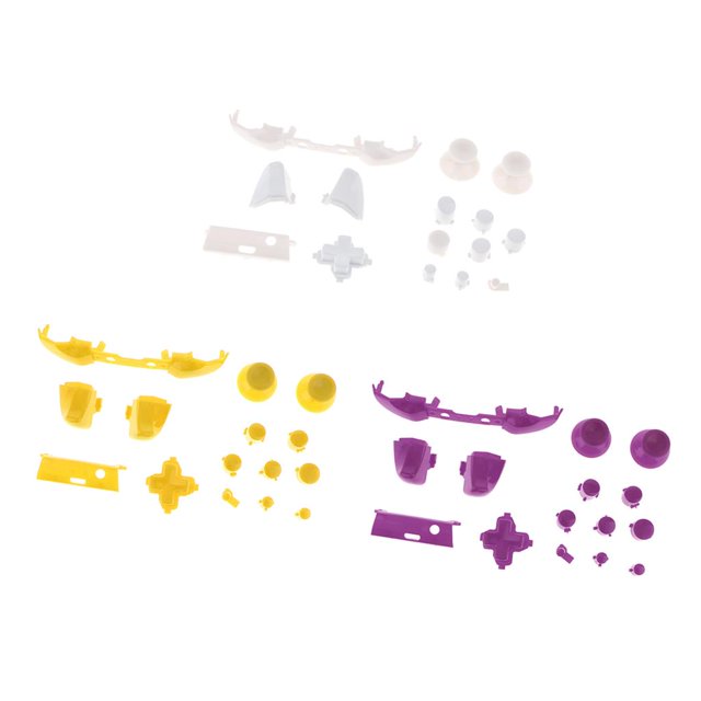Juego De 3 Piezas De Reparación De Controlador Para Microsoft One Slim LB RB LT RT Parachoques Disparadores ABXY D-pad Mod Kit Soledad Botones de Bumpers Triggers