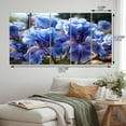 thumbnail image 4 of Designart "Blue Irises landscape Vibrant" Floral Wall Art Prints Set, 4 of 5