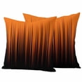 thumbnail image 6 of Burnt Orange Black Ombre Outdoor Pillow Covers 24x24 Inch Throw Pillow Covers Set of 2 Waterproof Decorative Pillow Cases Modern Abstract Striped Gradient Cushion Covers for Patio Furniture Garden, 6 of 8