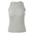 thumbnail image 4 of Fshinging Womens Tops T Shirts Solid Color Sleeveless Backless Sport Casual Slim Women Clothes, 4 of 4