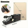 thumbnail image 4 of Handheld Sewing Machine, Mini Handheld Sewing Machine for Quick Stitching, Portable Sewing Machine Suitable for Home, Travel and DIY, Electric Handheld Sewing Machine for Beginners, 4 of 16