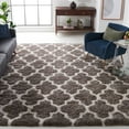 thumbnail image 2 of SAFAVIEH Barcelona Mira Geometric Shag Area Rug, Ivory/Silver, 9' x 12', 2 of 8