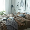 thumbnail image 3 of Green Flower Leaves Printed Twin XL Comforter Set - Lightweight Fluffy Boho Floral Comforter & 2 Pillowcases - Twin XL Size, 3 of 4