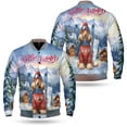 thumbnail image 3 of Hello Welcome Winter The Ski Afghan Hound Snowy Day All Over Print 3D Baseball Jacket Dog Lover Bomber Jacket Softball - 13013, 3 of 6