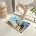 thumbnail image 4 of ZFLMY Camel Desert Sky Fast Absorption Home Bath Rug Mat 24x16in, 4 of 5
