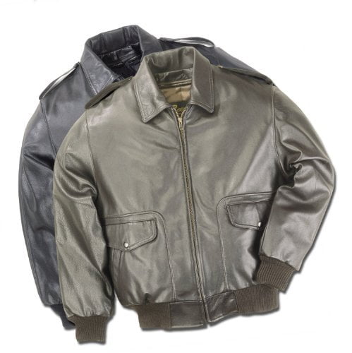 Reed Men's Bomber Leather Jacket Union Made in USA XL Brown