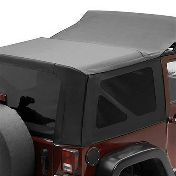 Bestop 79136-35 07-09 Jeep Wrangler 2Dr Y Compris les Vitres Teintées en Toile de Voile Remplacer-A-Top-Noir Diamant