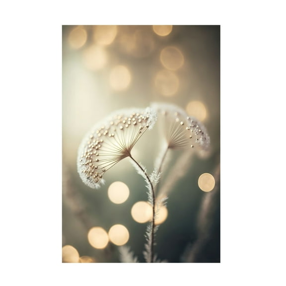 Canvas Wall Art - Treechild 'Golden Pearls' Wall Art for Living Room, Bedroom, or Office D?cor by Trademark Fine Art - 12 x 19 Inches