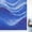 Blue, variant on Blue Striped Window Privacy Film Stain Glass,Reusable Decorative Rainbow Window Film,Modern Abstract Art Wave Moire Gradient Static Cling Sun Blocking Stickers Decals Covers 23.6" x 59" (2pcs)