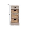 thumbnail image 4 of DecMode 16" x 36" Gray Wood Traditional Storage Unit, 4 of 11