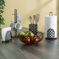 thumbnail image 3 of Home Basics Napkin Holder Lattice - Black, 3 of 6