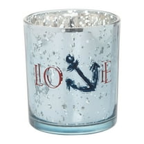 3" Glass Anchor Votive Blue