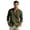 21#Green, variant on Mens Linen Shirt Long Sleeve Button Down Casual Loose Fit Breathable Summer Top Solid Color Lightweight Beach Vacation Wear for Men Gray M