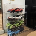 thumbnail image 2 of Acrylic Display Case, Dustproof Protection Showcase for Keepsakes, Jewelry, Trinkets, Cube Countertop Box Alternative Glass Case, 20x50x30cm/8x20x12in Card Slot Assembly, 2 of 8