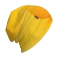 thumbnail image 6 of Xecao Yellow Lemon Print Beanie Knitted Hat for Men Women, Winter Fashion Knit Cuffed Caps Unisex, 6 of 7