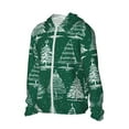 thumbnail image 2 of Daiia Christmas Trees UPF 50+ Sun Protection Hoodie Jacket Lightweight Long Sleeve Sun Shirt for Women Men with Pocket Hiking Outdoor-XX-Large, 2 of 9