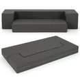 thumbnail image 4 of Costway 8-Inch Folding Sofa Bed with High-density Foam & Washable Cover Twin Size, 4 of 10