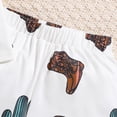 thumbnail image 6 of Toddler Boy Clothes Baby Dinosaur Print Outfits Children's Spring Summer Cotton Letter Printed Short Sleeved Training 0 6 12 18 24 Months 2T 3T Kids T Shirt Pullover Tops Shorts Sets 2-Piece Set, 6 of 9