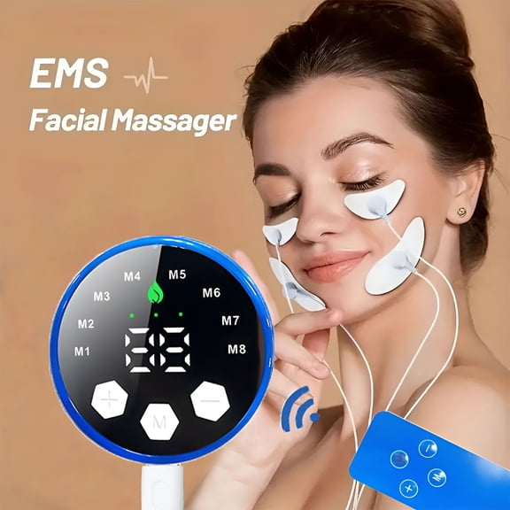 XIRQI Microcurrent Face Stimulator – Facial Massage Device with 8 Modes, Tightening and Lifting Facial and Neck, Portable Face and Neck Anti Aging Tool for Home Use