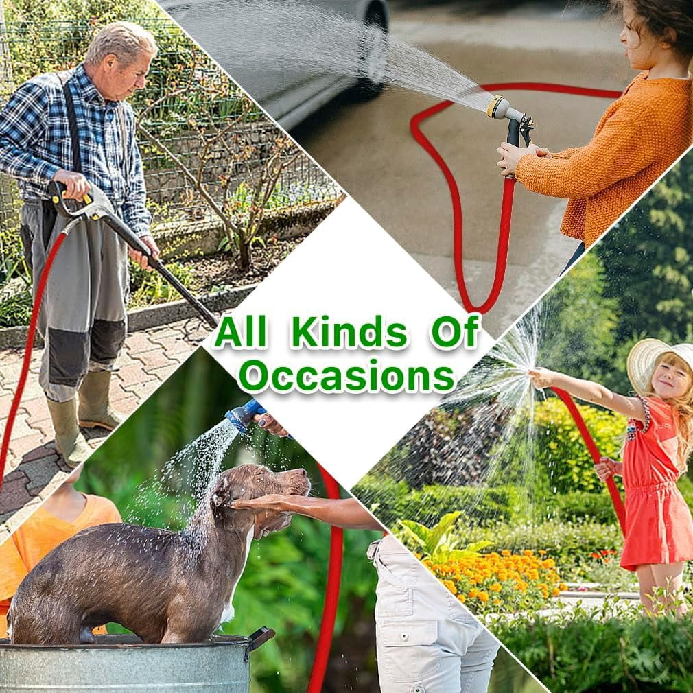 75FT Garden Hose with 3/4" Fittings, Lightweight  Water Pipe for Lawn Car Watering Plants