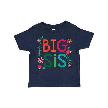 

Inktastic Big Sis Girls Cute Sister Announcement Gift Toddler Toddler Girl T-Shirt