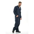 thumbnail image 2 of JuicyTrendz Men’s Long Sleeve Cotton Coverall Twill Deluxe Heavy Duty Front Zipper with Front & Back Pocket Navy XXL, 2 of 4