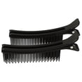 thumbnail image 3 of SHISUYAN 2pcs Multi Function Hairdressing Clips Salon Cutting Dying Styling Hair Clips Hair Layering Clip (Large Size Black), 3 of 9