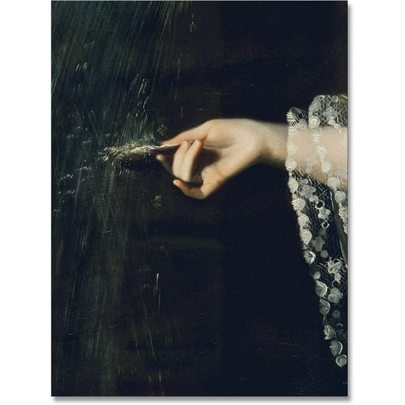 Moody Decor Vintage Portrait Wall Art, Dark Academia Decor Bathroom Wall Decor,Victorian Wall Art,Simple Surreal Painting Canvas Wall Art For Bedroom, Retro Unframed Wall Art prints 12x16in