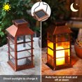 thumbnail image 3 of Farol solar, farol colgante para jardín al aire libre, luces LED impermeables parpadeantes sin llama para mesa, al aire libre, fiesta Ormromra XSD-546, 3 of 3