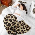 thumbnail image 4 of jejeloiu Cartoon Cute Loves 7pcs Bedding Comforter Set,Chic Cheetah Print Queen Bedding Sets,Brown White Queen Sheet Sets For Girls Teens,Microfiber Bedroom Decor Reversible, 4 of 8
