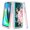 Pink Flower, variant on Moto G Play 2021 Case, Rosebono Graphic Design Shockproof Impact Resistant Protective Full-Body Rugged Clear Hybrid Bumper Case for Moto G Play 2021 (Purple Shell)