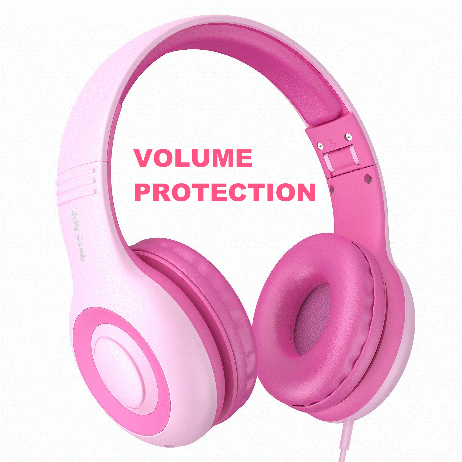 Headphones for Kids, Jelly Comb Foldable Wired OverEar Children