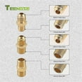 thumbnail image 4 of Accesorios de conexión rápida de gas natural de 3/8 de pulgada, kit de adaptador de conector rápido para parrilla de gas propano, juego de desconexión rápida de manguera de propano de gas LP, 4 of 5