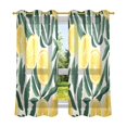 thumbnail image 6 of Yayeee Window Curtains Set of 2 for Living Room Light Filtering 63"x42", Orange Leaves Pattern, 6 of 7