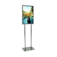 thumbnail image 2 of Econoco Heavy Duty Chrome 22" x 22" Bulletin Sign Holder, Flat Base, 2 of 2