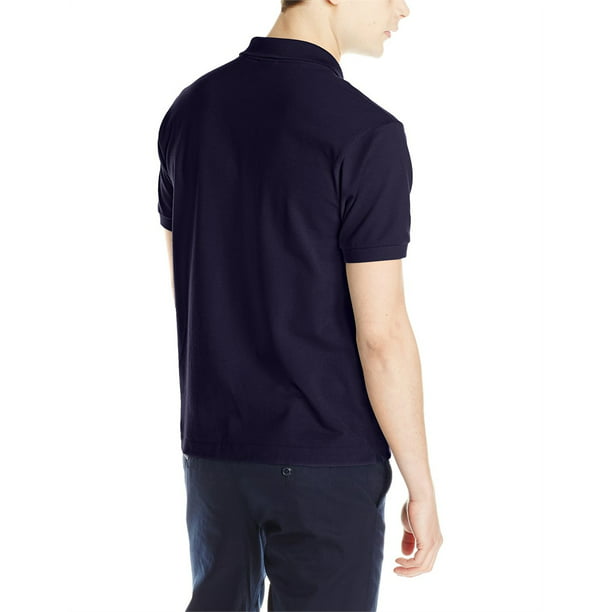 Lacoste Men's Sleeve Pique L.12.12 Classic Fit Polo Shirt, Navy Blue, 9 - Walmart.com