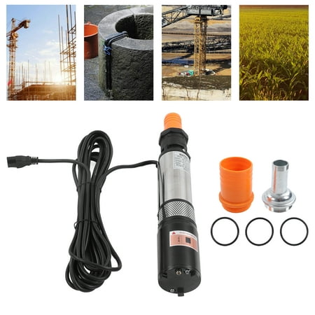 

Fyydes DC 12V Solar Water Copper Wire Motor High Lift Stainless Steel Submersible Well 180W High Lift Solar